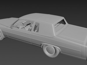 cadillac fleetwood brougham coupe 1983 3D-printmodel