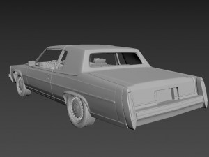 cadillac fleetwood brougham coupe 1983 3D-printmodel