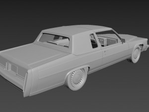 cadillac fleetwood brougham coupe 1983 3D-printmodel