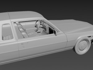 cadillac fleetwood brougham coupe 1983 3D-printmodel