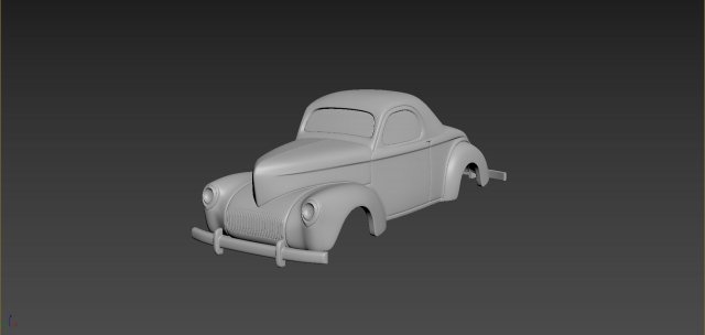 willys coupe 1941 body for print Model do druku 3D .c4d .max .obj .3ds .fbx .stl .blend 