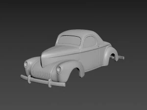 willys coupe 1941 carrocer&iacute;a para imprimir Modelo de impresión 3D