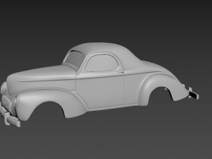 willys coupe 1941 body for print Model do druku 3D