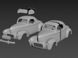 willys coupe 1941 body for print Model do druku 3D