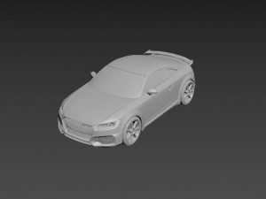 audi tt 2021 body for print Modelo de Impressão 3D