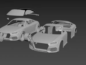 carroceria audi tt 2021 para impress&atilde;o Modelo de Impressão 3D