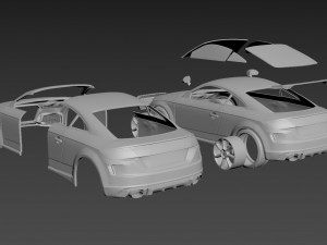 audi tt 2021 body for print Modelo de Impressão 3D