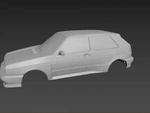 volkswagen golf mk2 rallye body for print 3D Print Model