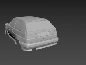 volkswagen golf mk2 rallye body for print 3D Print Model