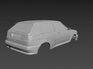volkswagen golf mk2 rallye body for print 3D Print Model