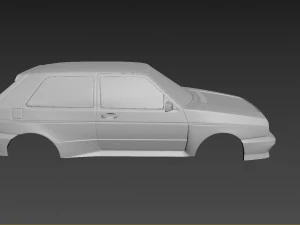 volkswagen golf mk2 rallye body for print 3D Print Model