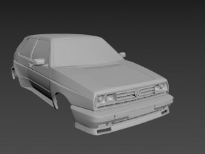 volkswagen golf mk2 rallye body for print 3D Принт Модель