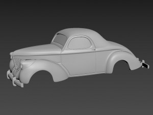 willys coupe 1939 body for print Modèles 3D en vedette
