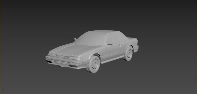 honda prelude 1987 body for print 3D प्रिंट मॉडल .c4d .max .obj .3ds .fbx .stl .blend 