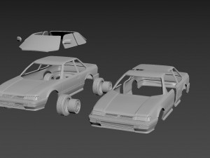 honda prelude 1987 body for print 3D प्रिंट मॉडल