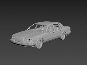 lincoln town car 1995 3Dプリントモデル
