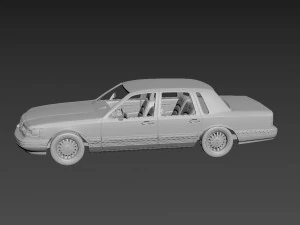 lincoln town car 1995 3D Print Model