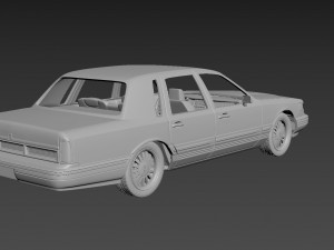 lincoln town car 1995 3Dプリントモデル