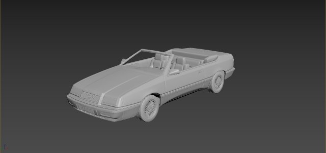 chrysler lebaron gtc convertible 3D-Druckmodell .c4d .max .obj .3ds .fbx .stl .blend 