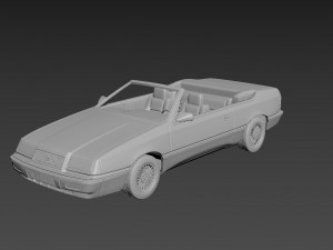 chrysler lebaron gtc convertible 3D Print Model