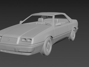 chrysler lebaron gtc convertible 3D-Druckmodell