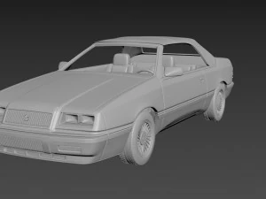 chrysler lebaron gtc convertible 3D Print Model