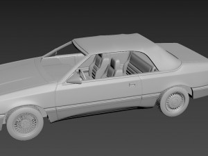 chrysler lebaron gtc convertible 3D-Druckmodell