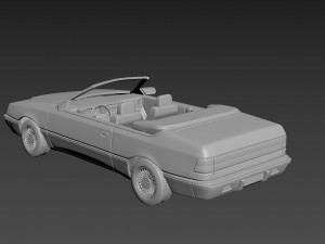 chrysler lebaron gtc convertible 3D-Druckmodell