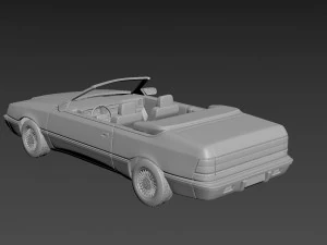 chrysler lebaron gtc convertible 3D Print Model