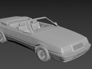 chrysler lebaron gtc convertible 3D-Druckmodell
