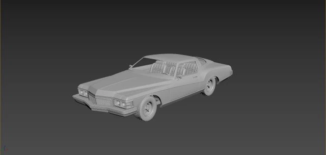 Buick Riviera 1973 3D Print Model .c4d .max .obj .3ds .fbx .stl .blend 