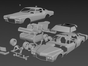 Buick Riviera 1973 3D Print Model