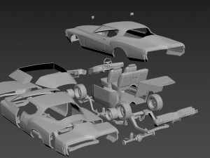 Buick Riviera 1973 3D Print Model