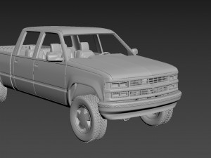 chevrolet c-k 4th gen crew cab 3D Print Model