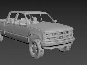 chevrolet c-k 4th gen crew cab 3D Print Model