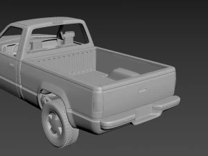 gmc sierra 1997 regular cab 3D Print Model