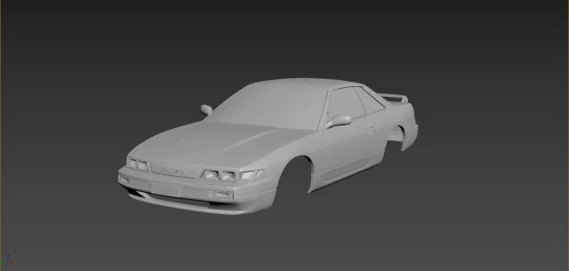 nissan silvia s13 3D Print Model .c4d .max .obj .3ds .fbx .stl .blend 