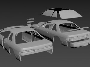nissan silvia s13 3D Print Model