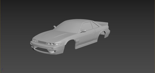 nissan silvia s13 rocket bunny v 1 Modello di stampa 3D .c4d .max .obj .3ds .fbx .stl .blend 