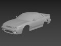 nissan silvia s13 rocket bunny v 1 3D 打印模型