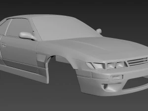 nissan silvia s13 rocket bunny v 1 3D Print Model