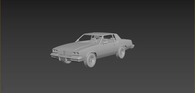 oldsmobile cutlass supreme 1980 3D Print Model .c4d .max .obj .3ds .fbx .stl .blend 