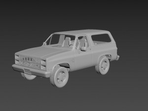 chevrolet blazer k5 1984 3D Baskı Modeli