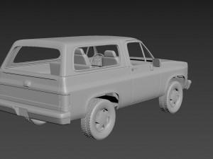 chevrolet blazer k5 1984 Model do druku 3D