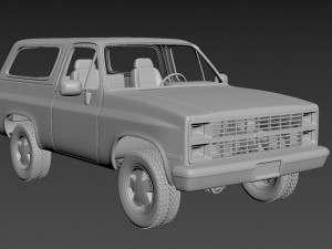chevrolet blazer k5 1984 Model do druku 3D