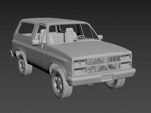 chevrolet blazer k5 1984 Model do druku 3D