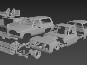 chevrolet blazer k5 1984 Model do druku 3D