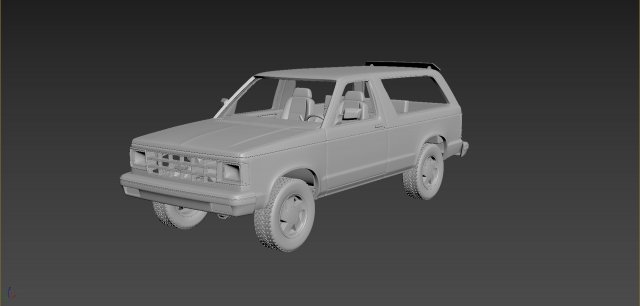 chevrolet blazer s10 1984 3D-Druckmodell .c4d .max .obj .3ds .fbx .stl .blend 