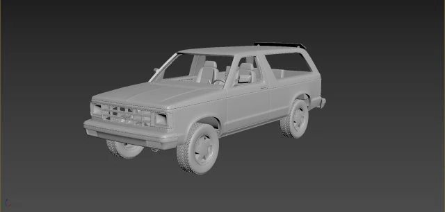 chevrolet blazer s10 1984 3D Print Model .c4d .max .obj .3ds .fbx .stl .blend 