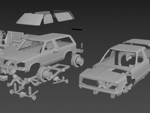 chevrolet blazer s10 1984 3D-Druckmodell